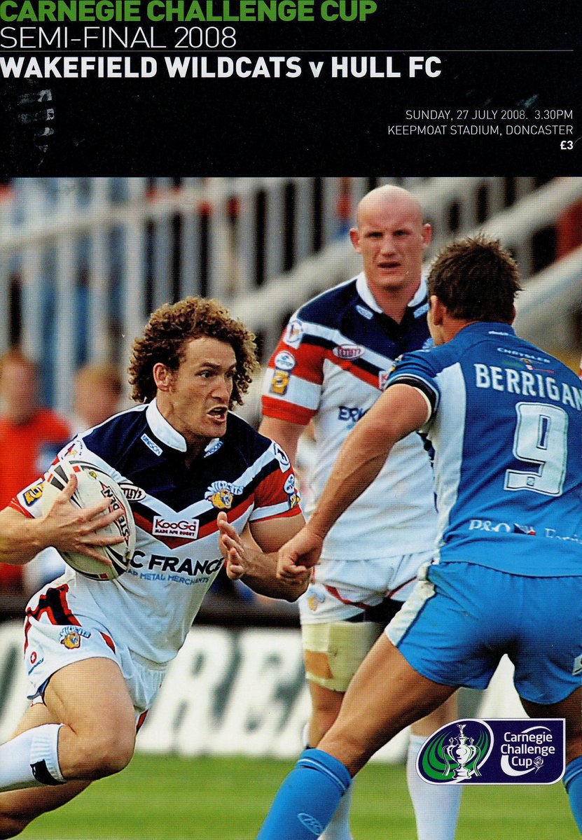 TrinityHeritage's tweet image. 📌 On This Day in History:
🗓️ 27th July 2008
🏉 Hull 32 Wakefield Trinity 24
🏆 RL Challenge Cup semi final
👨👨👧👧 14,716 at Keepmoat Stadium, Doncaster
One step from Wembley but Trinity never recovered from a disastrous start being 18-0 down after the first ten minutes … they did…