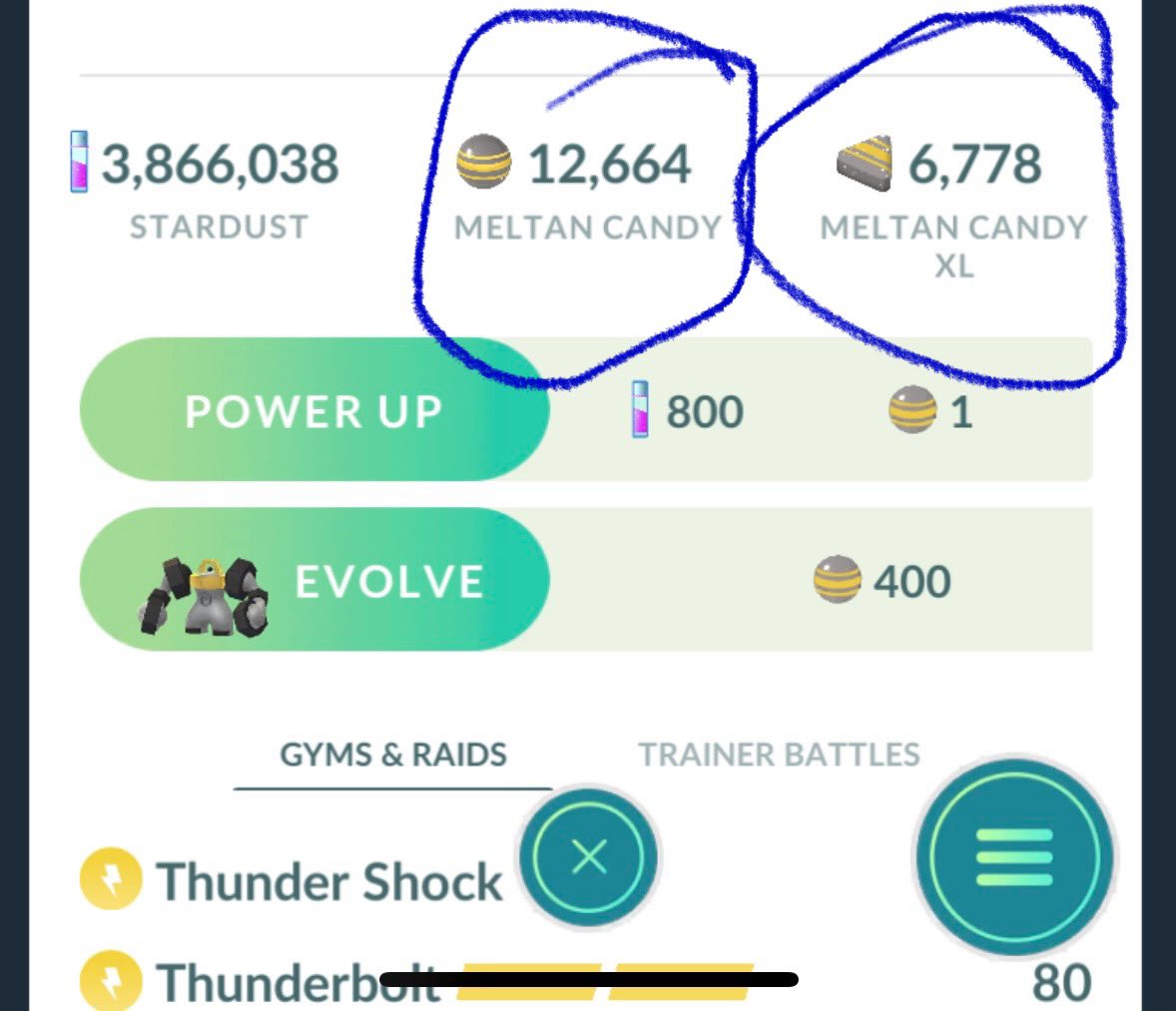 BlueToed's tweet image. Couldn’t sleep so I did a #PokemonGo #MeltanBox. They don’t stay still! 😂 I’ve never seen a Pokémon jump around so much. Overall I threw  27 #ExcellentThrows, 3 broke away but 24 stayed. Lots of XP but no good IVs. 1,966 catches so far, still don’t have the #Hundo :-( ✌🏼💙🐒🕹️