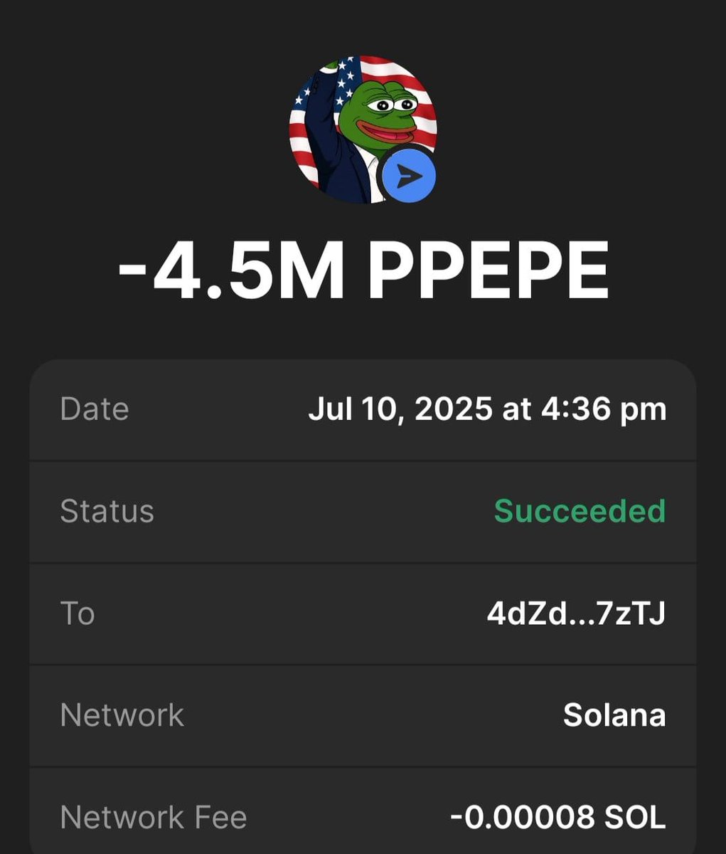 crypto_pump00's tweet image. $PPEPE pump 10000x is real

You&apos;re lucky if you buy early now, fill your bag with $PPEPE

Buy Min 0,5 $SOL ,Max 100 $SOL

Join now or never👇

HpJnzhcxL36bSwwKNLg5fJNsCBhwFExMPviJEa9gu3so

Min buy 0.5 $SOL

#Airdrop still live Must Follow @President_pepeX 🔔