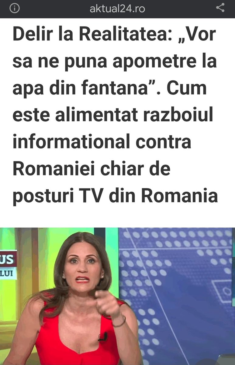 DEXVirus's tweet image. Dacă am face un top al celor mai infecte publicații din România, dejecția numită @ak24ro se califică pentru un loc pe podium.
Un exemplu concret:
"Delirul" de la @realitatea ne este prezentat ca fiind parte integrantă a "razboiului informațional contra României".
Sună pompos,nu?…