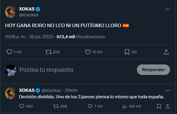El primer lloro ha sido el suyo.