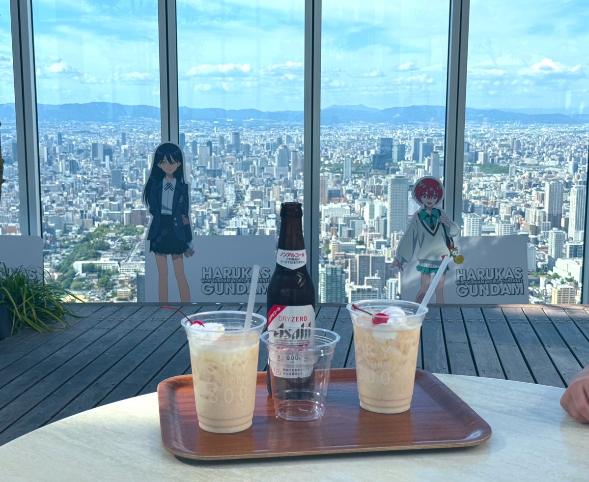 FreeMed_art's tweet image. ハルカスに登ってチルれ、
とガンダムが言っている。
 #GQuuuuuuX