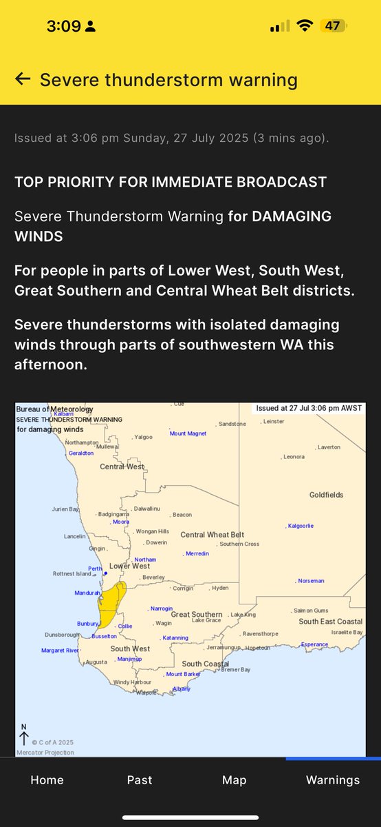 SWWeatherWA tweet media