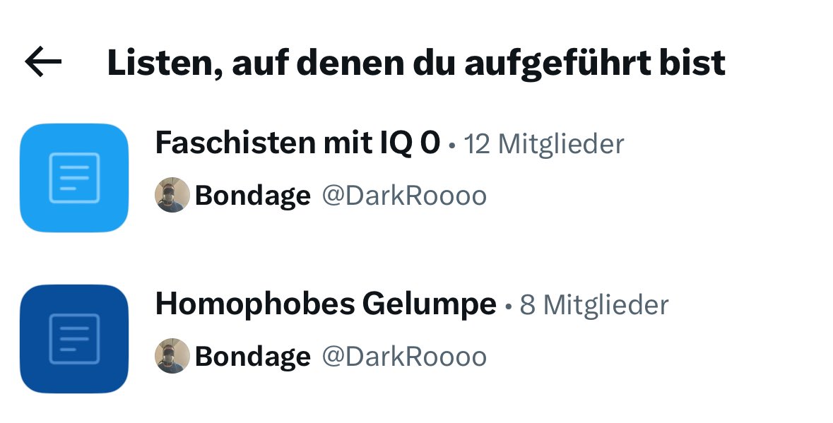 Jeky's tweet image. Nicht, dass der @DarkRoooo mal am Knebel erstickt. Listenhase auch. Nicht sehr helle.