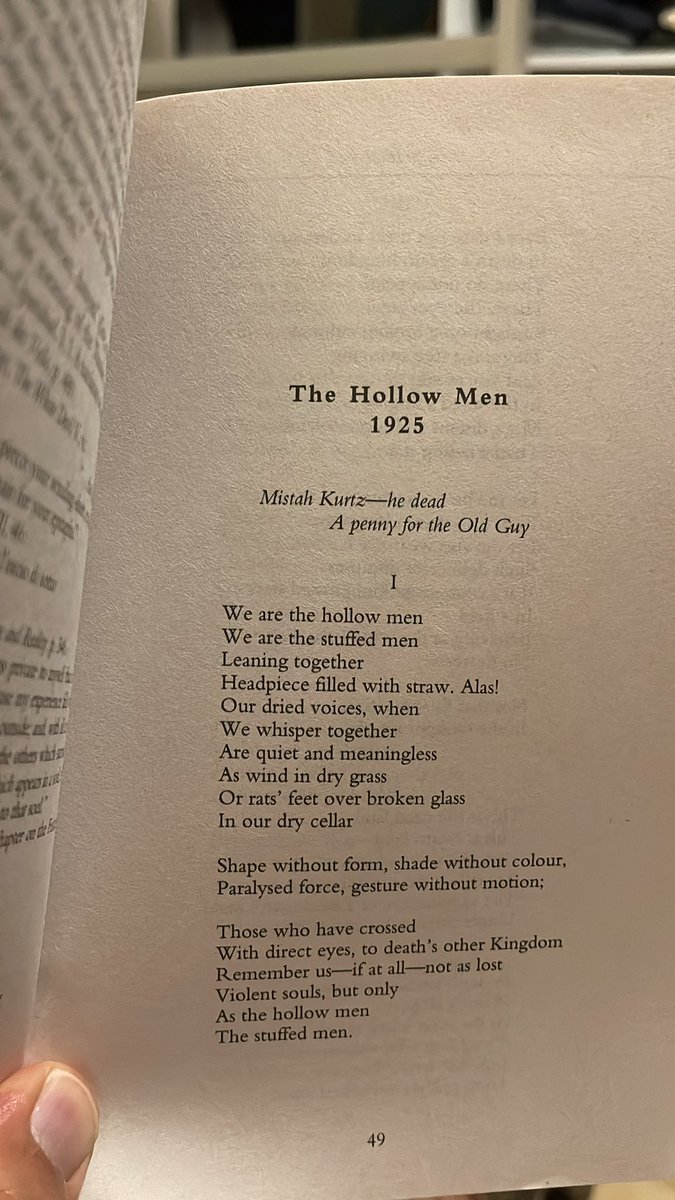 TS Eliot - replace 1925 with 2025 and it  also rings true “This is the way the world ends … not with a bang but a whimper”