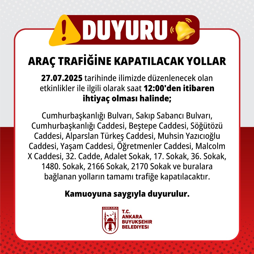 Ankara Büyükşehir tweet media