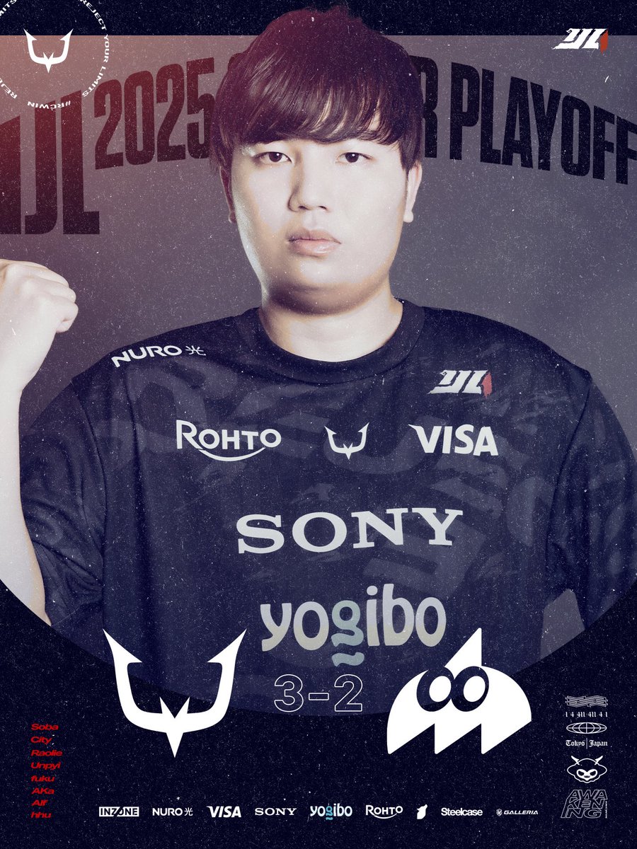 REJECT_IDV's tweet image. #25夏IJL決勝
▶️ 3-2 WIN
🆚 AXIZ WAVE
激戦の末勝利へ
このまま優勝まで #がんばりじぇくと
#第五人格DigDigSeven #RCWIN