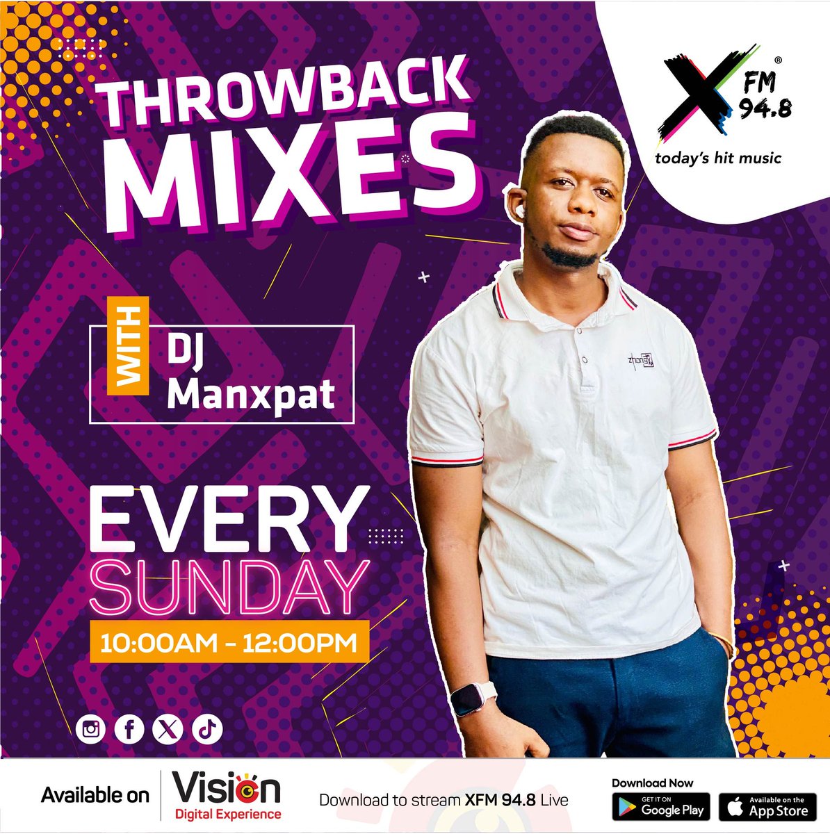 XfmUG's tweet image. Make your RnB musical date today with @deejaymanxpat on the 94.8 and xfm.co.ug
