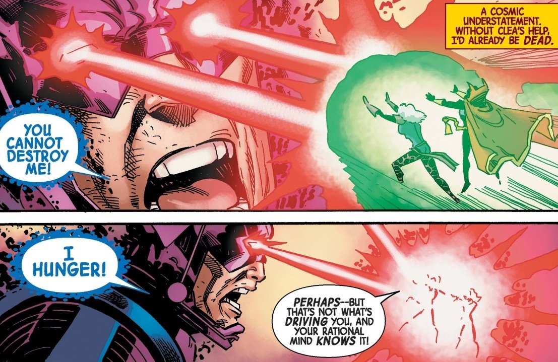 House0fstrange's tweet image. stephen and clea easily repelled galactus' full power.
they are always stronger together.