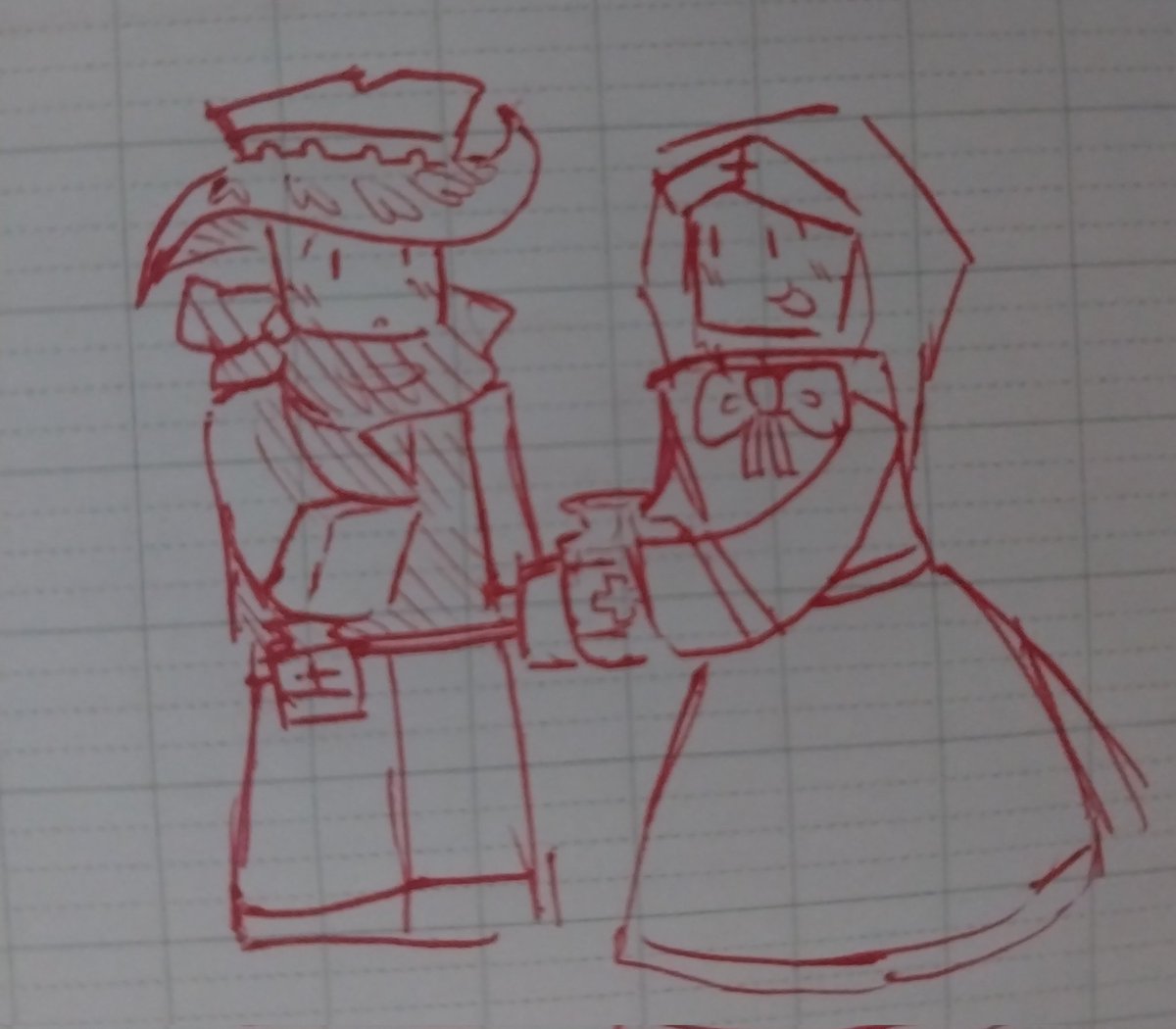 Katti_x7's tweet image. A little doodle of loveshot and Caretaker
#dieofdeath #dieofdeathfanart #dieofdeathloveshot