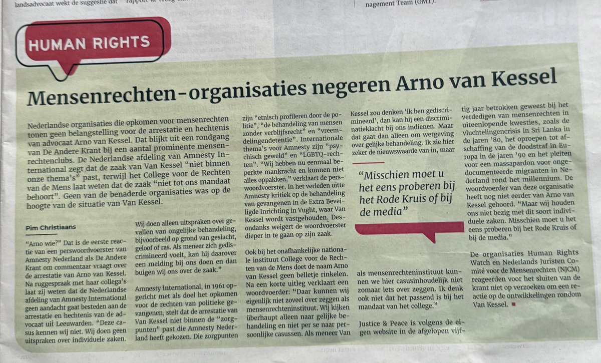 Guust_Kadaver's tweet photo. Als @amnesty voor #ArnovanKessel wegkijken en hun neus ophalen stelt hun protest tegen andere issue ook niks voor #stopdonaties #wiebetaaltbepaald #mensenrechten #followthemoney💸 #humanrightwatch @NJCM_nl @AndereKrant https://t.co/wfZNEdDg4s