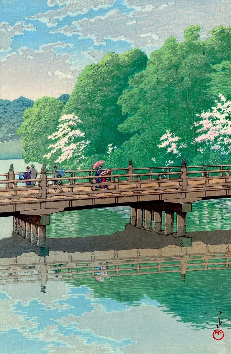 Hi_Jane_Eyre's tweet photo. Kawase Hasui, Benkei Bridge, Akasaka, woodblock print, 1931

#art #artist #artwork #hasui #artoftheday #instaart #illustration #drawing #painting #digitalart #sketch #artlovers #artdaily #contemporaryart #artgallery #creative #fineart #visualart #modernart #artstagram #artsanity https://t.co/TpcgNCzzzA
