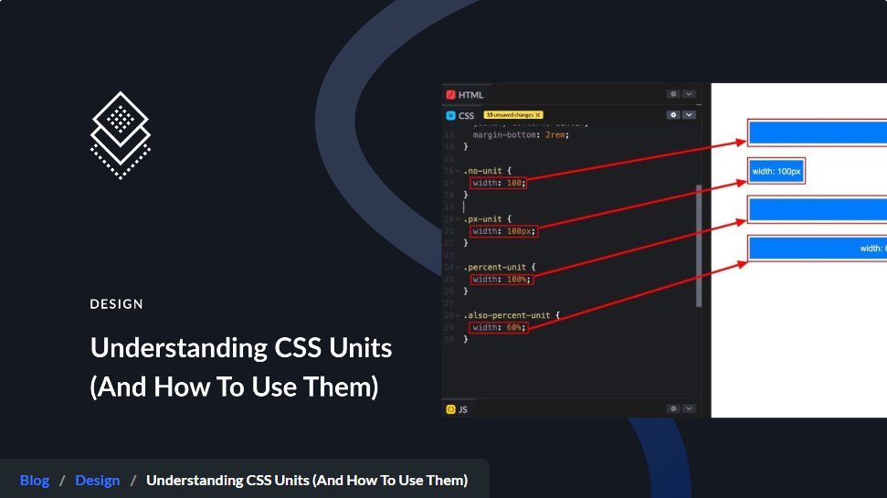 Confused by CSS units like px, em, rem, or %? 🤔📏

Learn how to choose the right unit for every design situation in this beginner-friendly guide!

bit.ly/4l2k8Ou