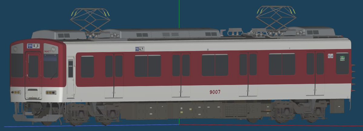 ronfuta's tweet image. 次も近鉄。
遠くから見ると1201系と判別がつかないヤツ。

#CitiesSkylines