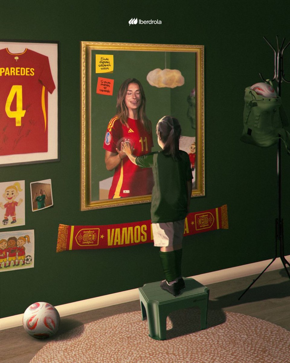 FutFemIberdrola's tweet image. HOY es el día 🙌🏼💚
El legado de esta @SEFutbolFem ya es HISTORIA y EJEMPLO para quienes tienen un SUEÑO 🥹
Hacedlo. Traedla a casa 🏆