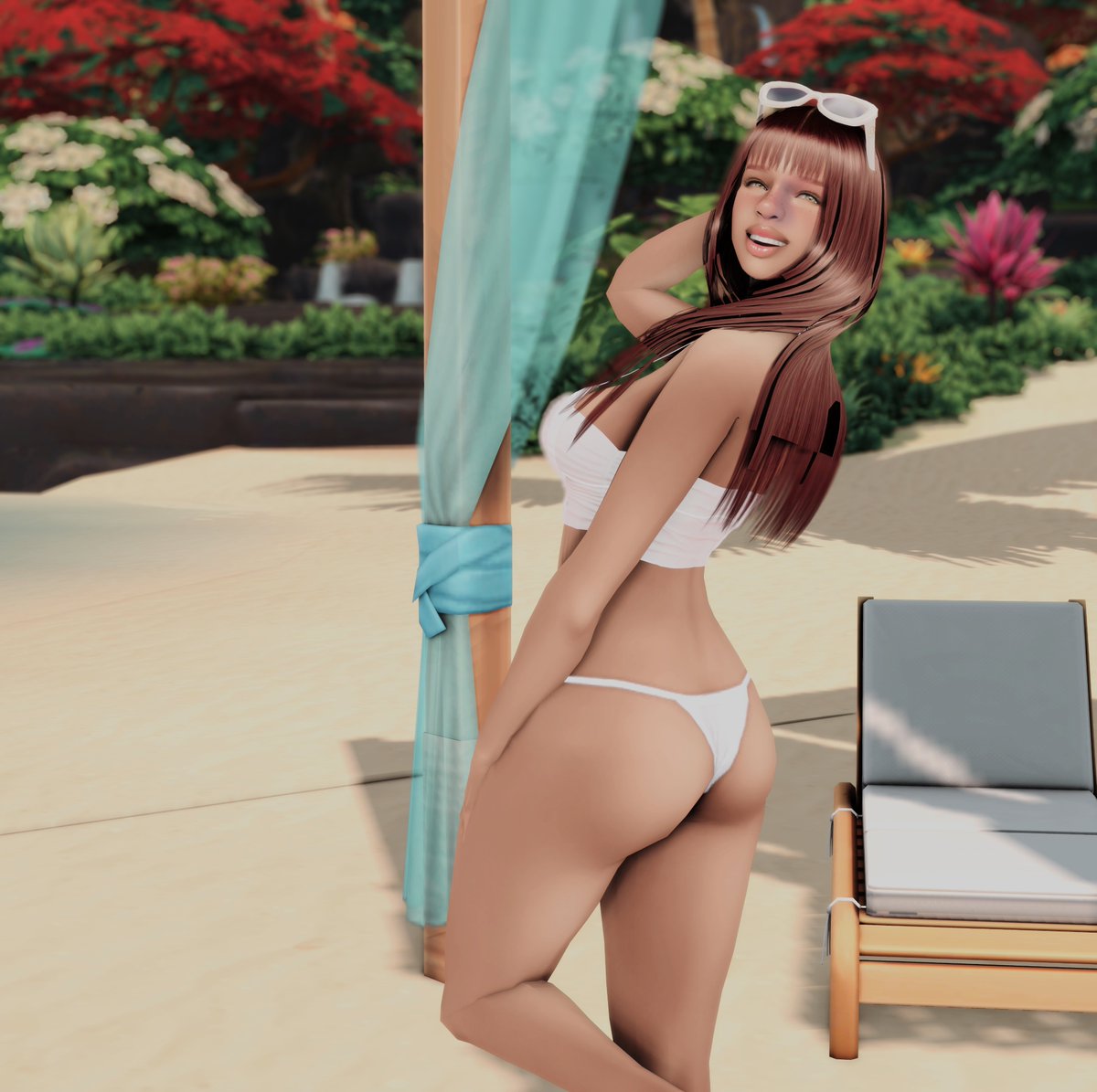 MariaRazzz's tweet image. More pics of my girlie while vacationing in Sulani! She's too cute ♥ #ShowUsYourSims #Sims4
