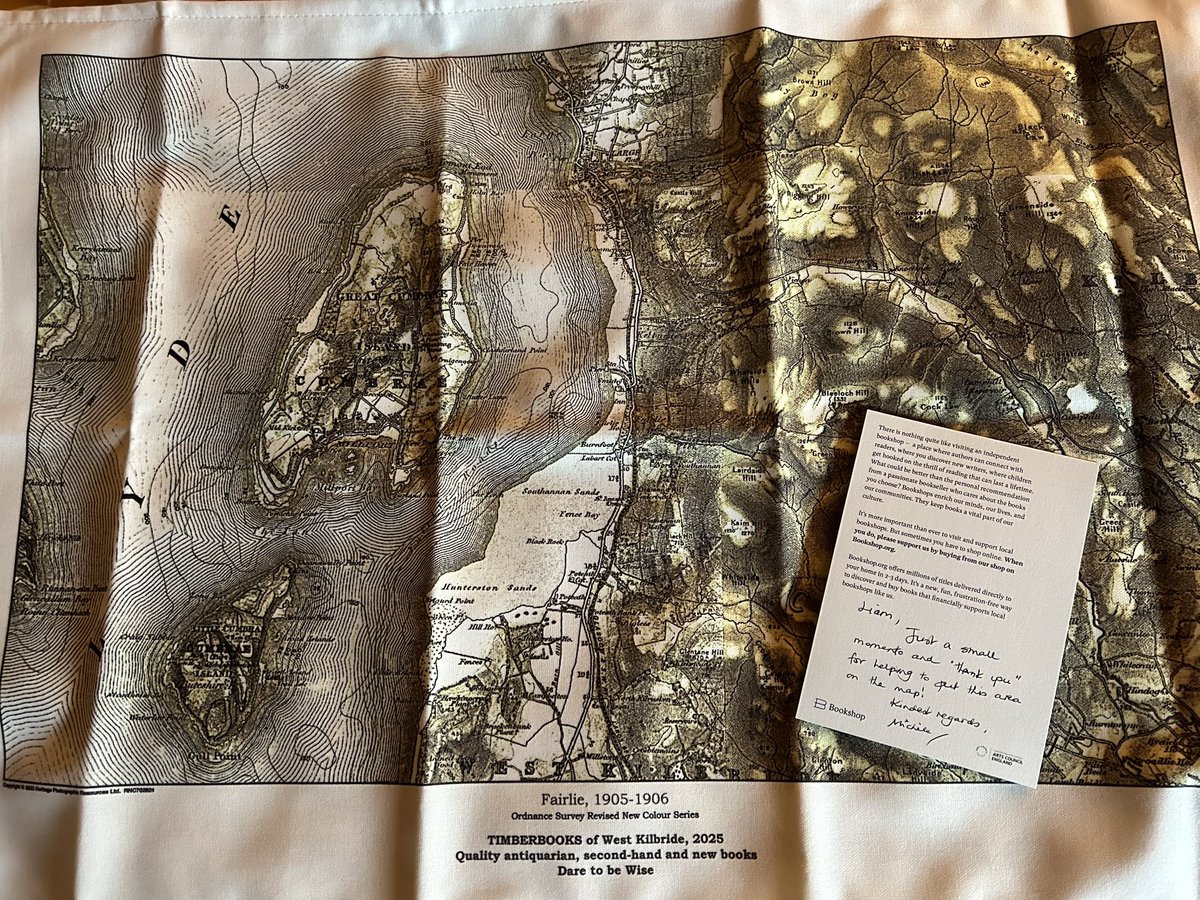 What a thoughtful wee memento from Timberbooks in West Kilbride. They now have plenty of signed copies of The Good Father, or you can buy online at uk.bookshop.org/shop/timberboo… and support a local indie…!😉