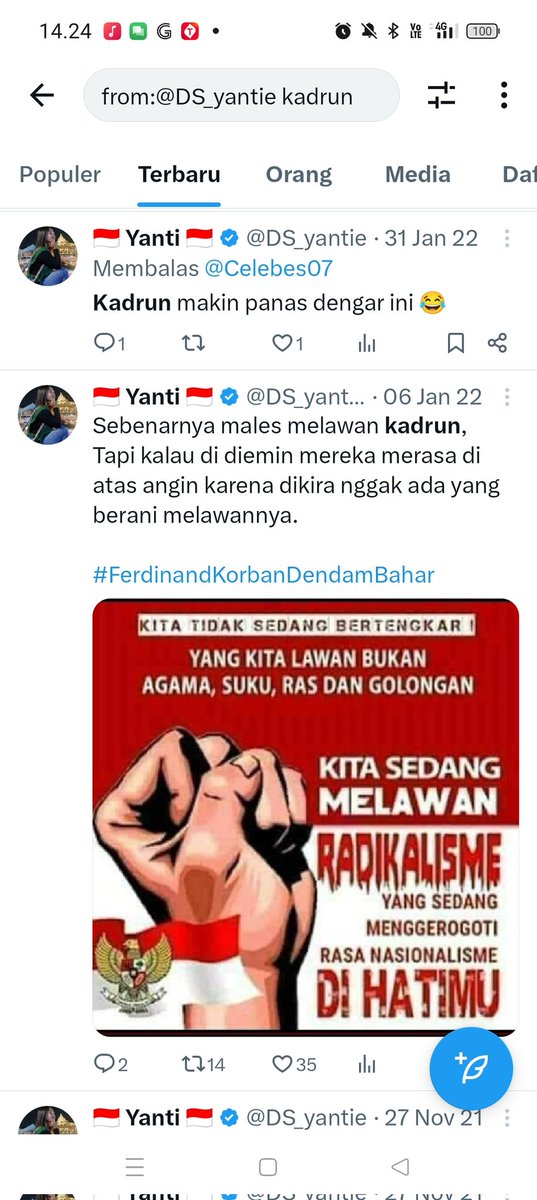 Walaupun sekarang akun ini terkenal cukup kritis terhadap Jokowi dan rezim tapi jejak digital nya masih kuat melekat bahwa akun ini dulu cebong yang sangat membenci Islam! 

Makanya sampe sekarang gua ogah mutualan sama dia.

Buat gua cebong tobat itu harus tutup akun bukan sok