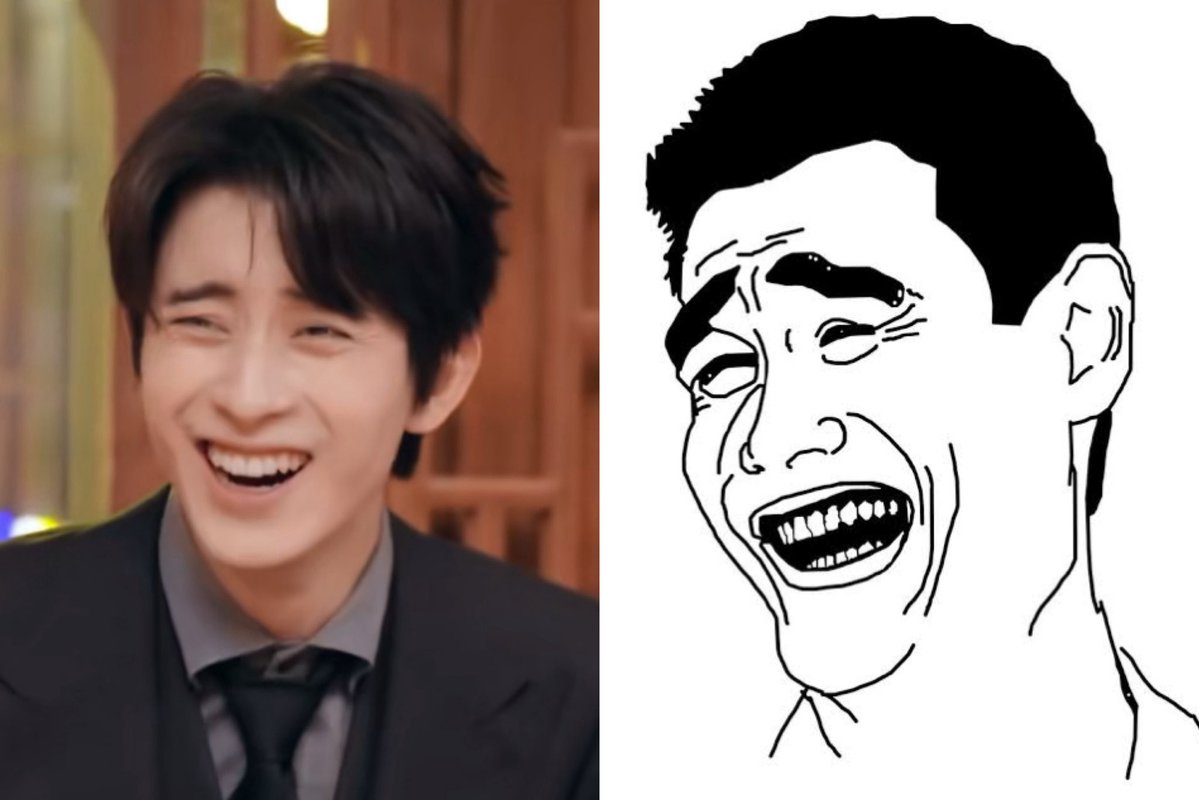 aoruipengao's tweet image. No... why did he laugh like this meme LMAO #AoRuipeng #敖瑞鹏