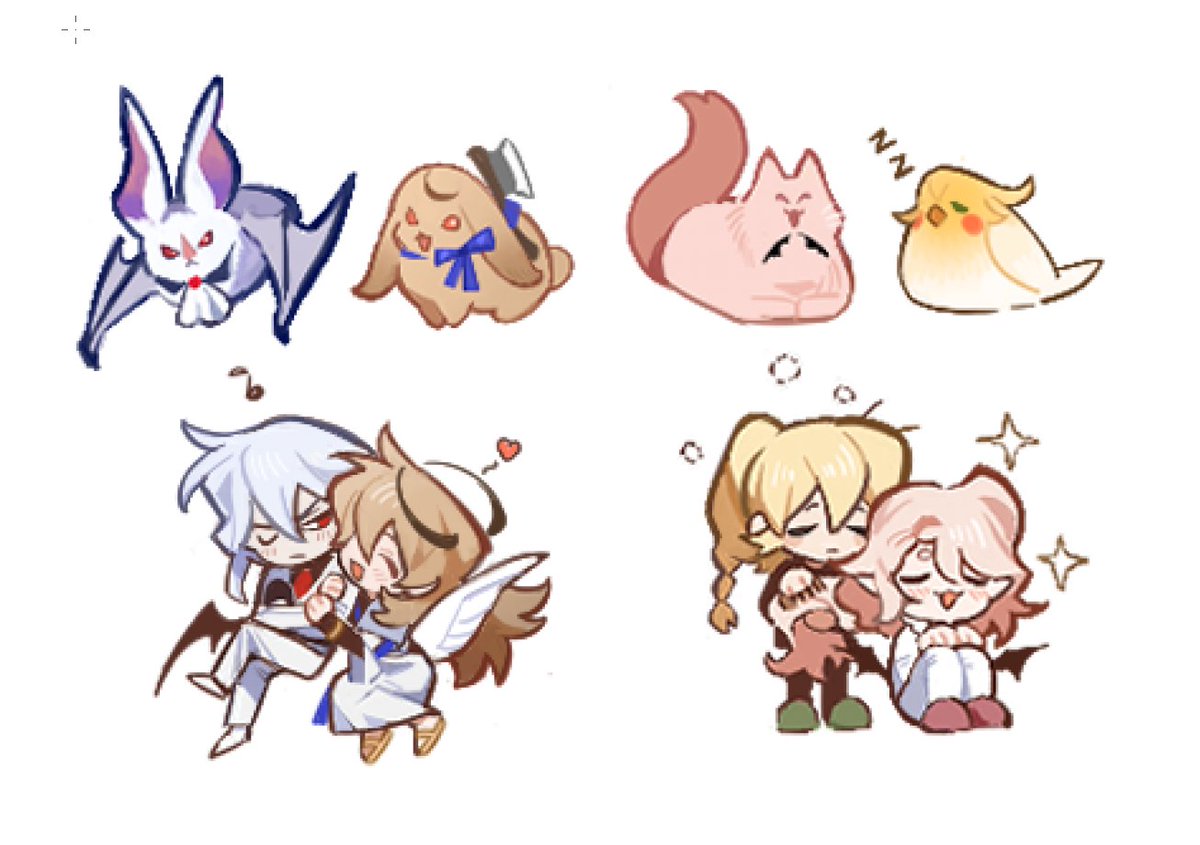 haibaba2's tweet image. 🦇🐰🐱🦜