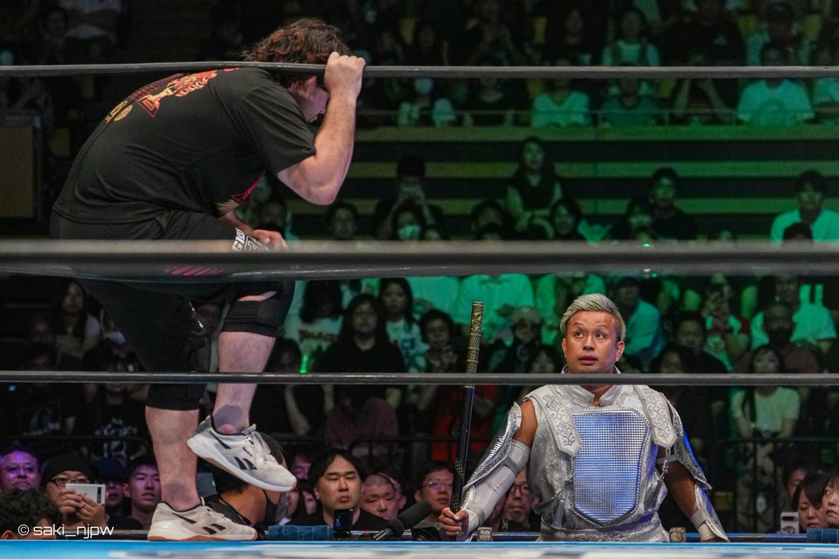 saki_njpw's tweet image. 2025.7.26 大田区総合体育館
あっ!ウルフ??ってヨシハシさん絶対思ったよね😁
#YOSHIHASHI
#G1CLIMAX35 #njpw