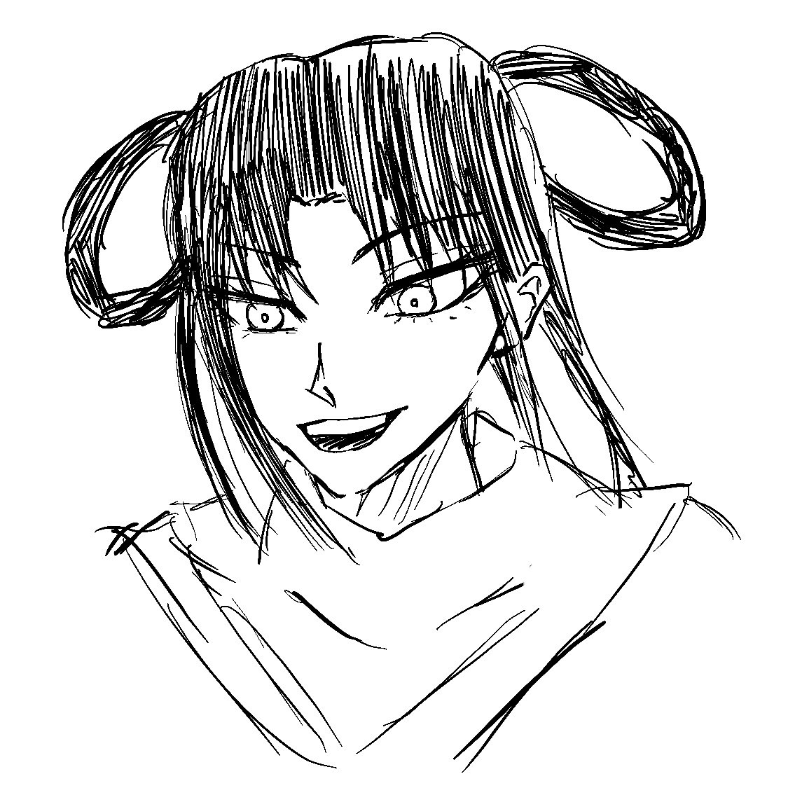 ceeeedo's tweet image. super rushed lady / jane hishaku daily doodle #Kagurabachi