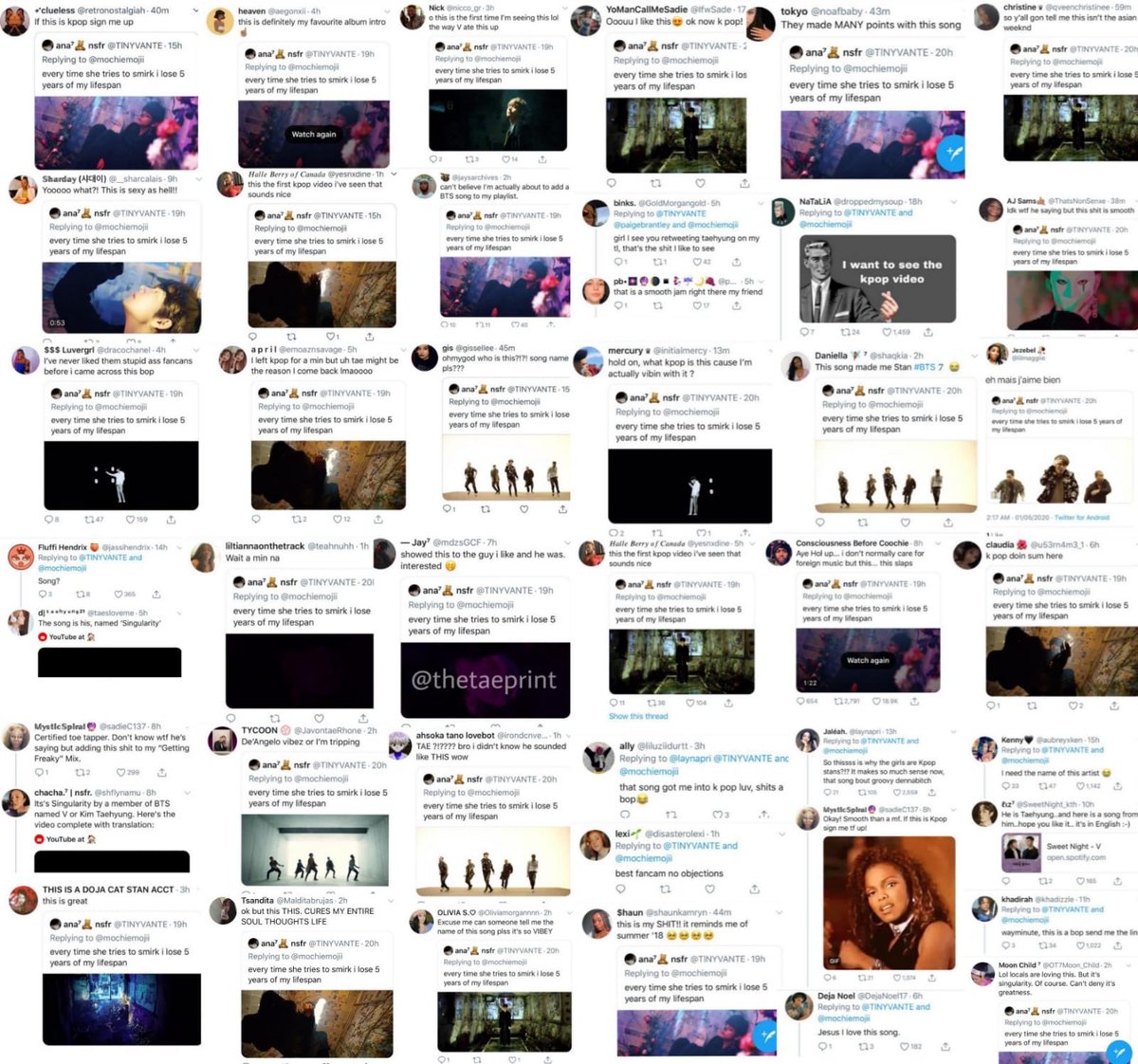 Taeveurr's tweet image. Remember when singularity dropped and taehyung had the entire internet, fans, their mamas, locals and all under his spell? the vocals, the visuals, the presence… no one’s touching that. he is the blueprint.