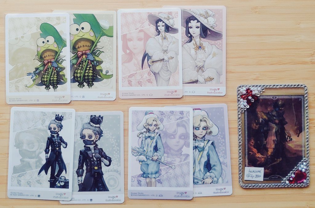 Jsp_ggs's tweet photo. 【交換】第五人格

譲▷漁師/庭師/隠者/空軍/占い師/記者/少女/白黒無常/血の女王/ポストマン/芸者/墓守/写真家/納棺師/泣き虫

求▷探鉱者(画像4枚目)

~2枚はミニレター発送予定です。
画像3枚目はアップ/引きと合わせたキャラ毎のお取引のみとなります🙇‍♀️ https://t.co/jPlFmhG7Kh