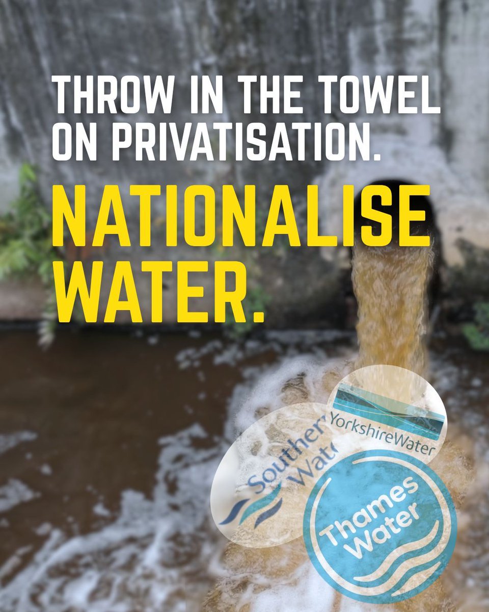 How many more disasters before we accept the obvious… Time to nationalise water.