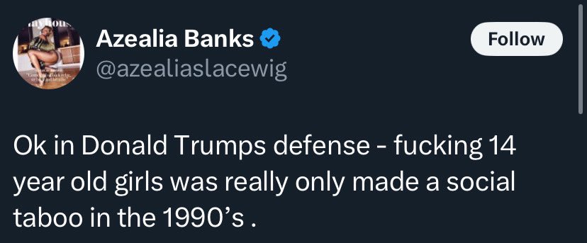They've always known Trump was a Pedophile. Now they're trying to make excuses for others to be ok with it.