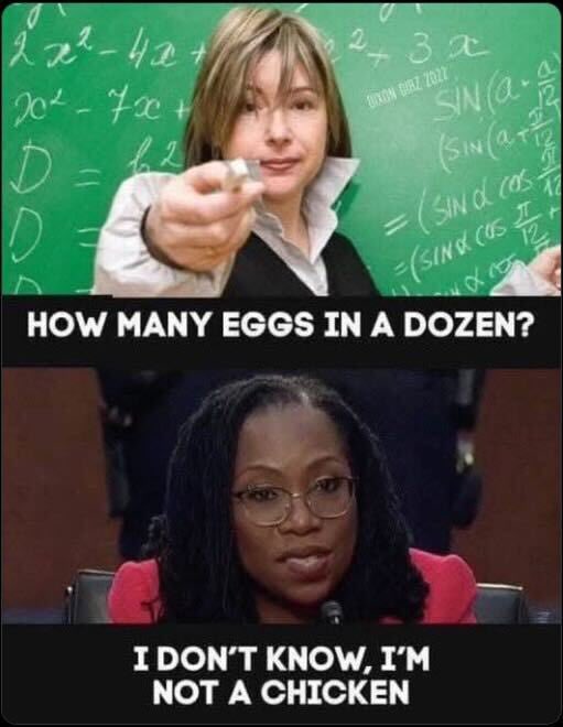 Not surprised from the judge who can’t define what a woman is.