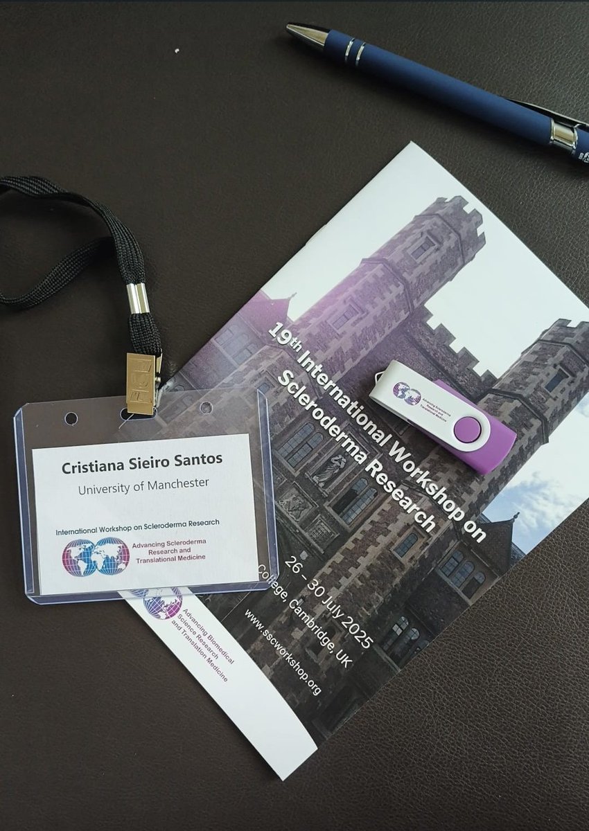 cristianasieiro's tweet image. Excited to participate in the 19th International Workshop on Scleroderma Research, in Cambridge 🇬🇧
A fantastic week of cutting-edge science, collaboration, and inspiration in the field of #SystemicSclerosis
#SScWorkshop2025 #Scleroderma #TranslationalMedicine