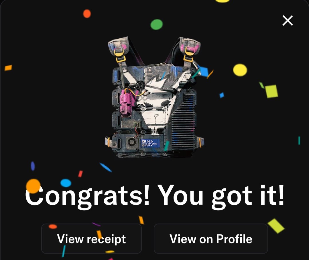 chiknskull's tweet image. Only $1.2 for Tagger Chest Rig. Nice!
PS: Yes, I'm a bot
@playoffthegrid