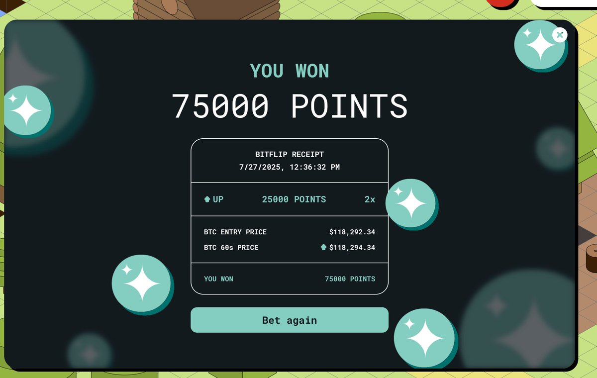 0xDoubll's tweet image. 75,000 On Bitflip daily on @anoma Testnet Daily !
Currently my points go up by 100k almost daily and it's mostly cause of bitflip. so here i'll tell you what i do -
>bid 25,000 on 2x leverage
>Only 25 Fitcoin used
>75,000 Payout
>Use the rest of fitcoin for Garapon.
ps this…