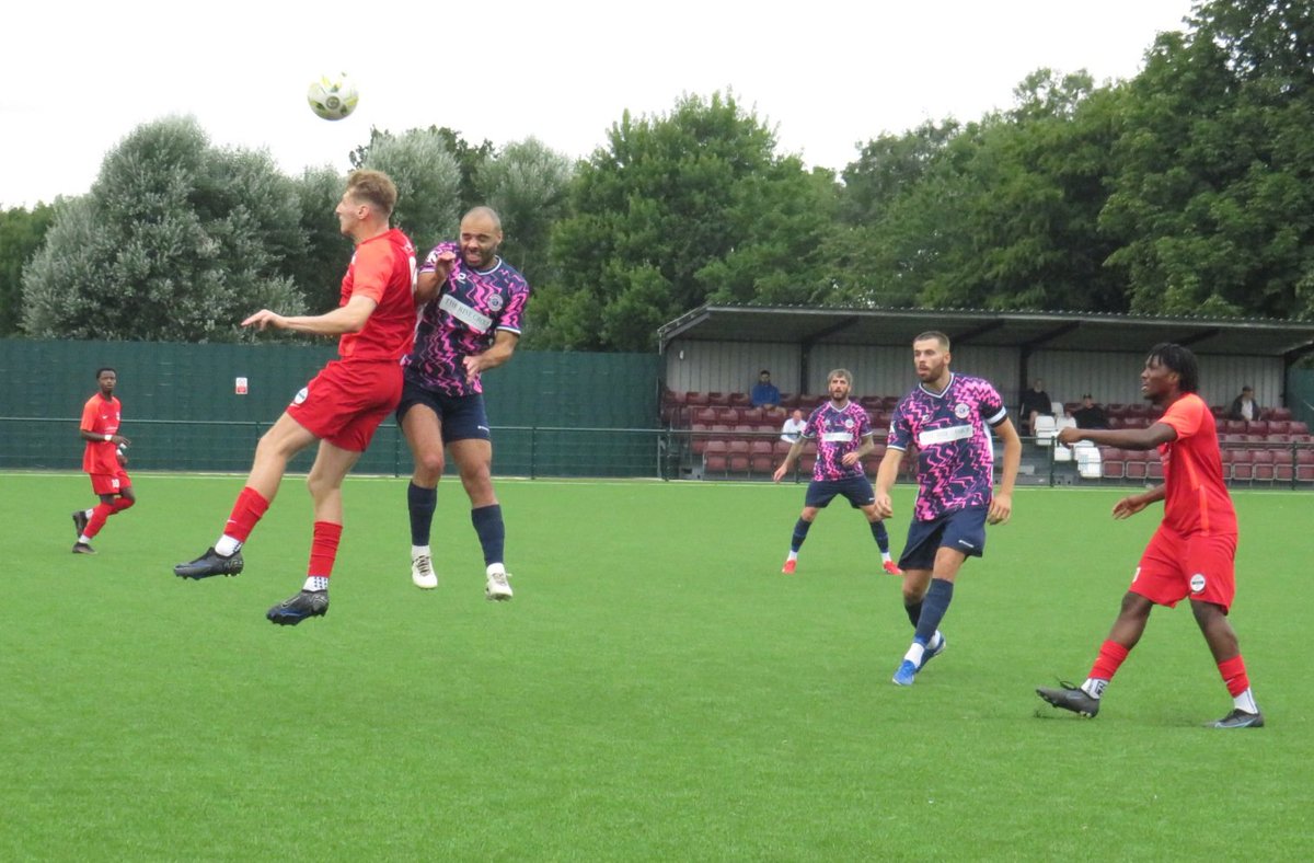 thecoldend's tweet image. I lost count of how many headers (or in modern football speak "headed duels") Joe Sellars-West won for @ArleseyTownFC at @AFC_Welwyn yesterday. The former @DunstableTownFC & @stotfoldfc player had a great game.