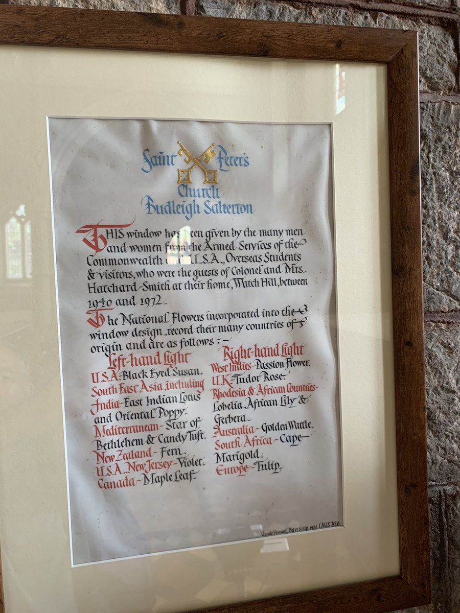 PaulSuttonKing's tweet image. A local benefactor remembered #StainedGlassSunday
