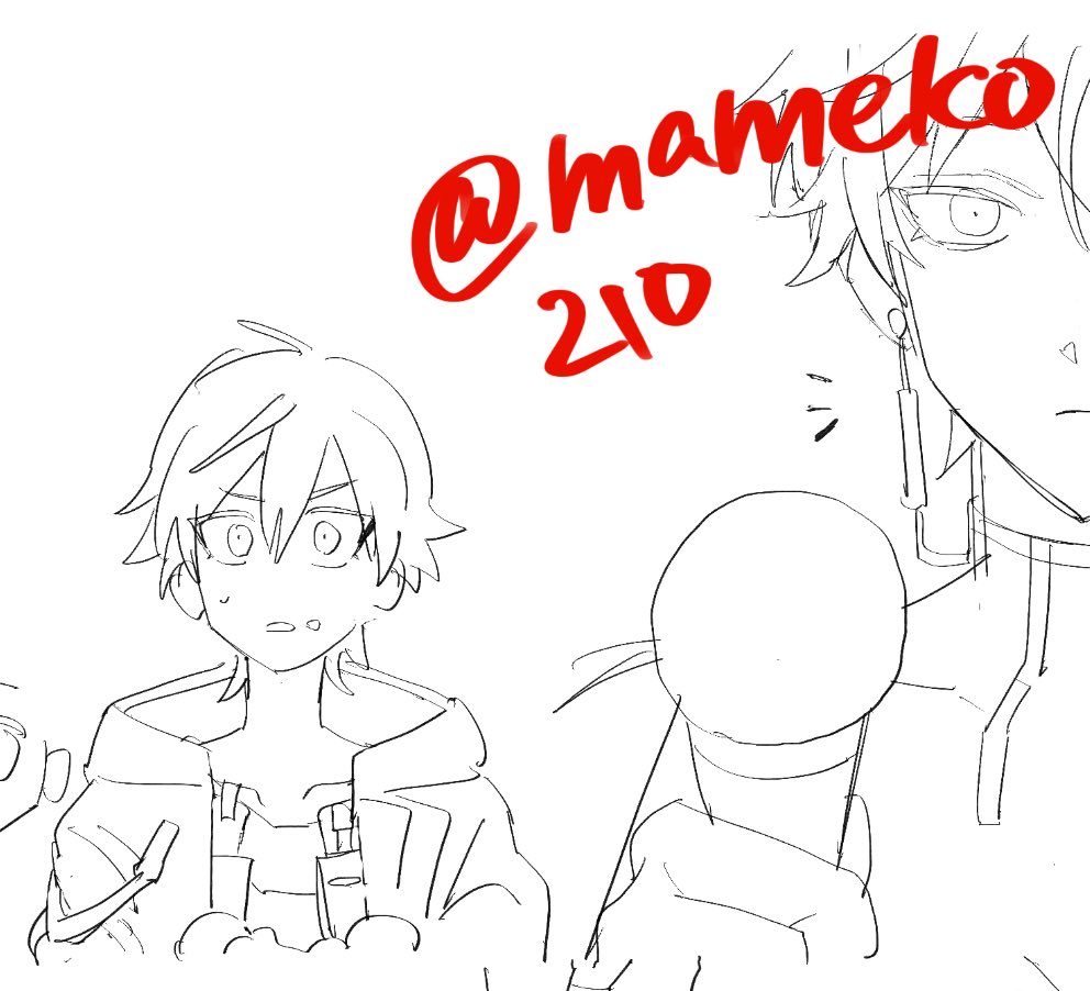 mameko210's tweet image. 割と本気で完成させたる😤と思っていたのに普通に飽きたし疲れたしでやめちゃった漫画の可愛い絵です