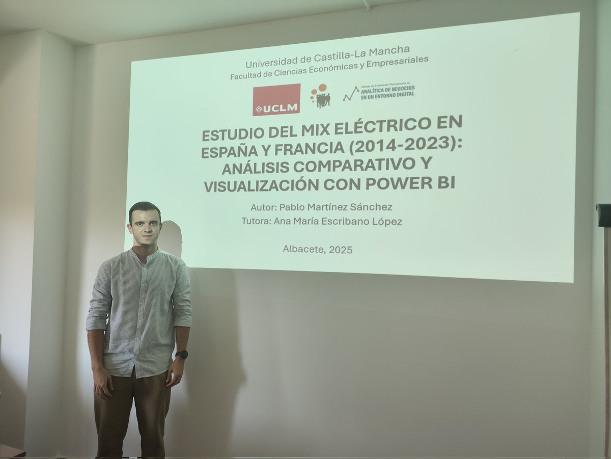Pablo ha realizado prácticas en <a href="/CADEENGINEERING/">CADE ENGINEERING</a>. El apagón del 28/04 le dió la idea para TFM, hacer una comparación del mix eléctrico de España y Francia con bases de datos públicas, usando PowerBI. Los gráficos permiten visualizar fácilmente unas conclusiones muy interesantes👏🏻