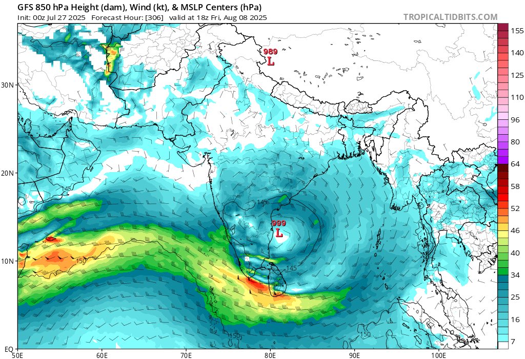 While there are 1000 reasons not to believe GFS, let this be the 1001st 😂 Hope people don’t fall to such long range forecasts. Yes, a UAC is expected to form giving us widespread thunderstorm rains, but a strong low/WML hitting coastal TN as forecasted by these models is no way