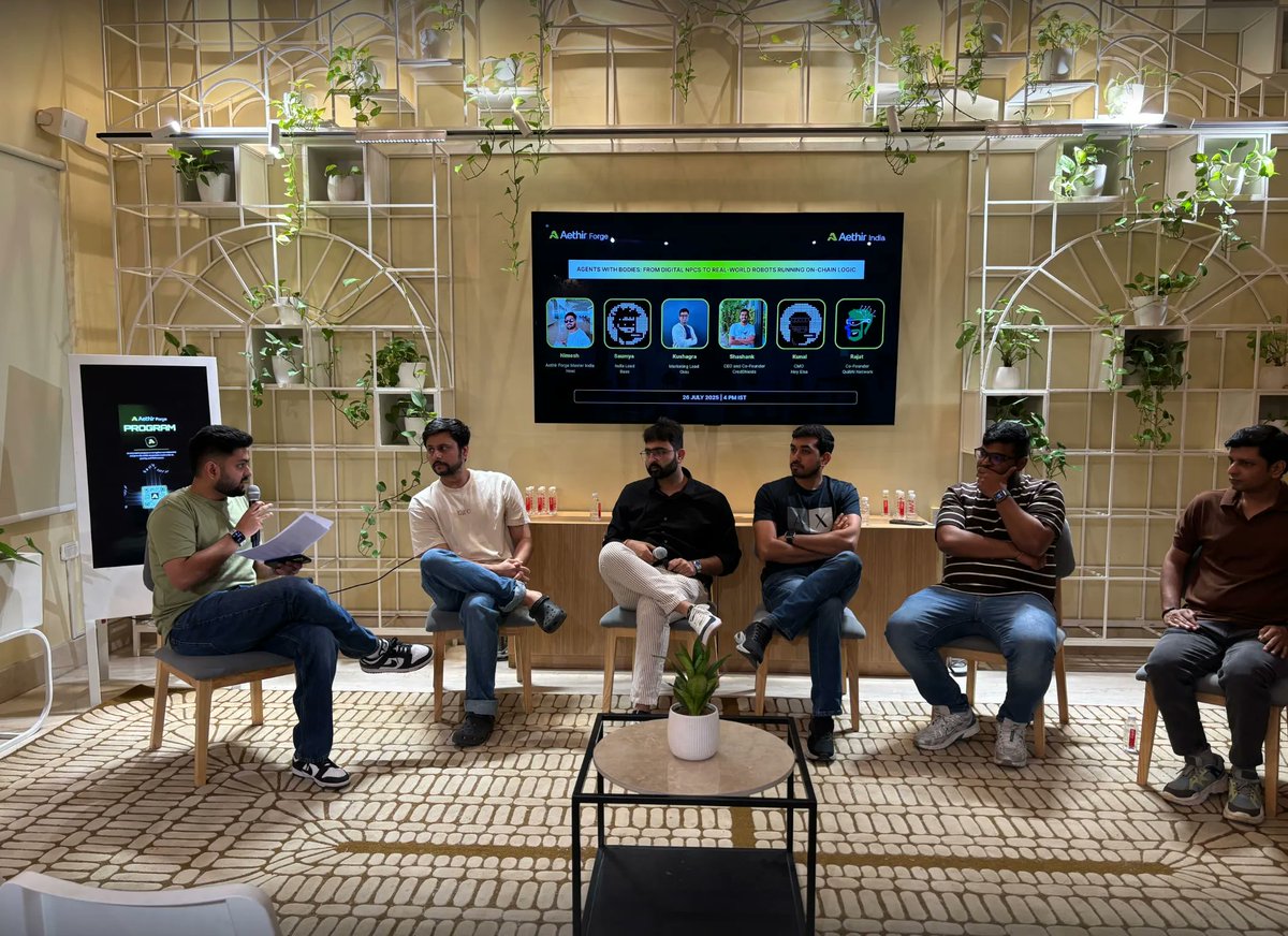 Okto_wallet's tweet image. Thank you to every builder, founder and curious mind who showed up at Hashed Haus for the first #AethirForge India meetup with @AethirIndia.
this is only the beginning 💙