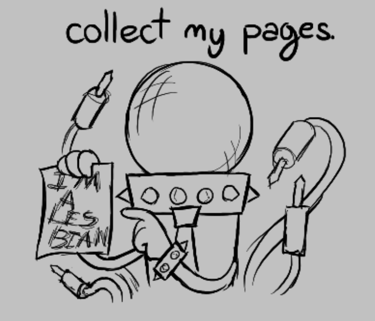 NullInkk's tweet image. i think she wants me to collect her pages idk tho not sure