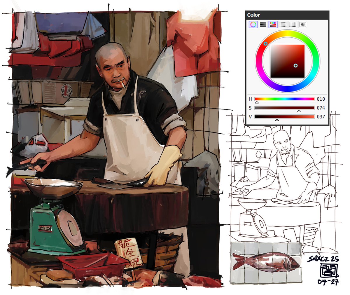 snxceezy's tweet image. rkgk18
the universe is telling me to paint more fish