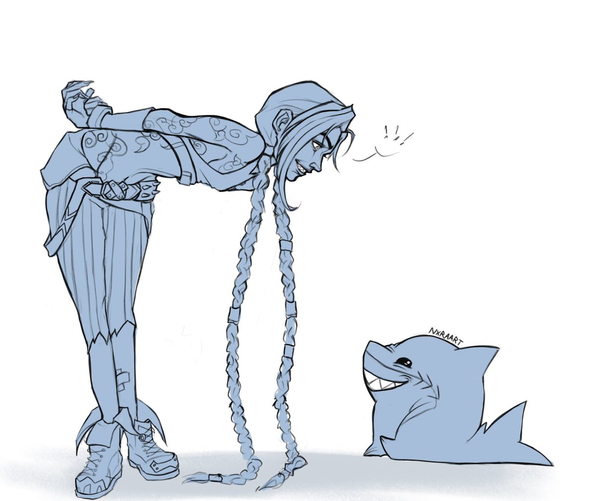 Nxraart's tweet image. Jinx is a %100 jeff main
#jinx #arcane #jeffthelandshark #marvel
(Repost cuz i didnt like the light blue srry)