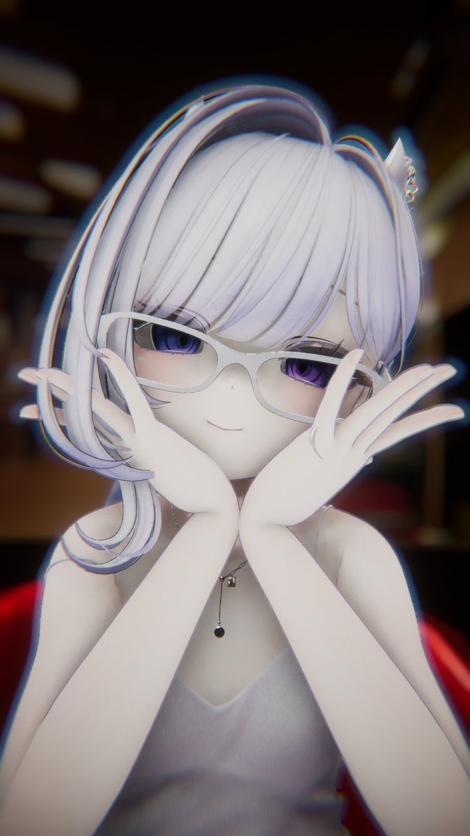VRC_okami's tweet photo. 你是我的，只能是我❤️
#RChat #マヌカ3D https://t.co/D3Bd5695Th