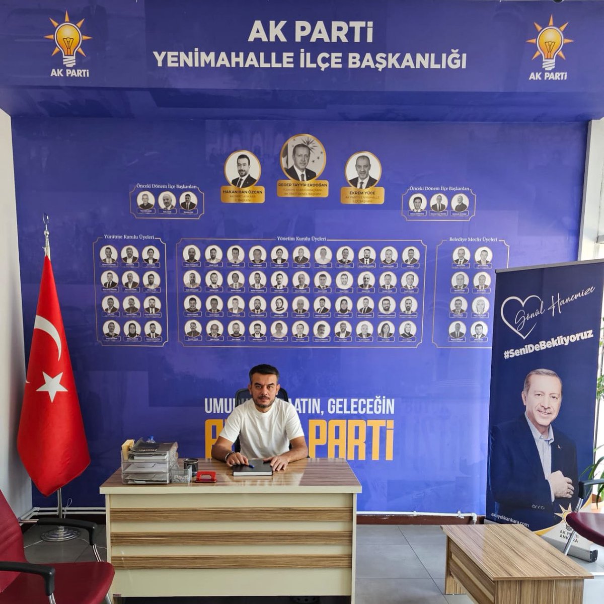 İlçe Başkanlığımızda Bugünkü Nöbetçi Yönetim Kurulu Üyemiz:ORHAN ÖZTÜRK

 ⏰10:00-18:00 

İletişim için AK Parti Yenimahalle İlçe Başkanlığı ⤵️

☎️ 0312 346 27 27

📍Gayret Mahallesi İvedik Caddesi B Blok No:33/A Yenimahalle