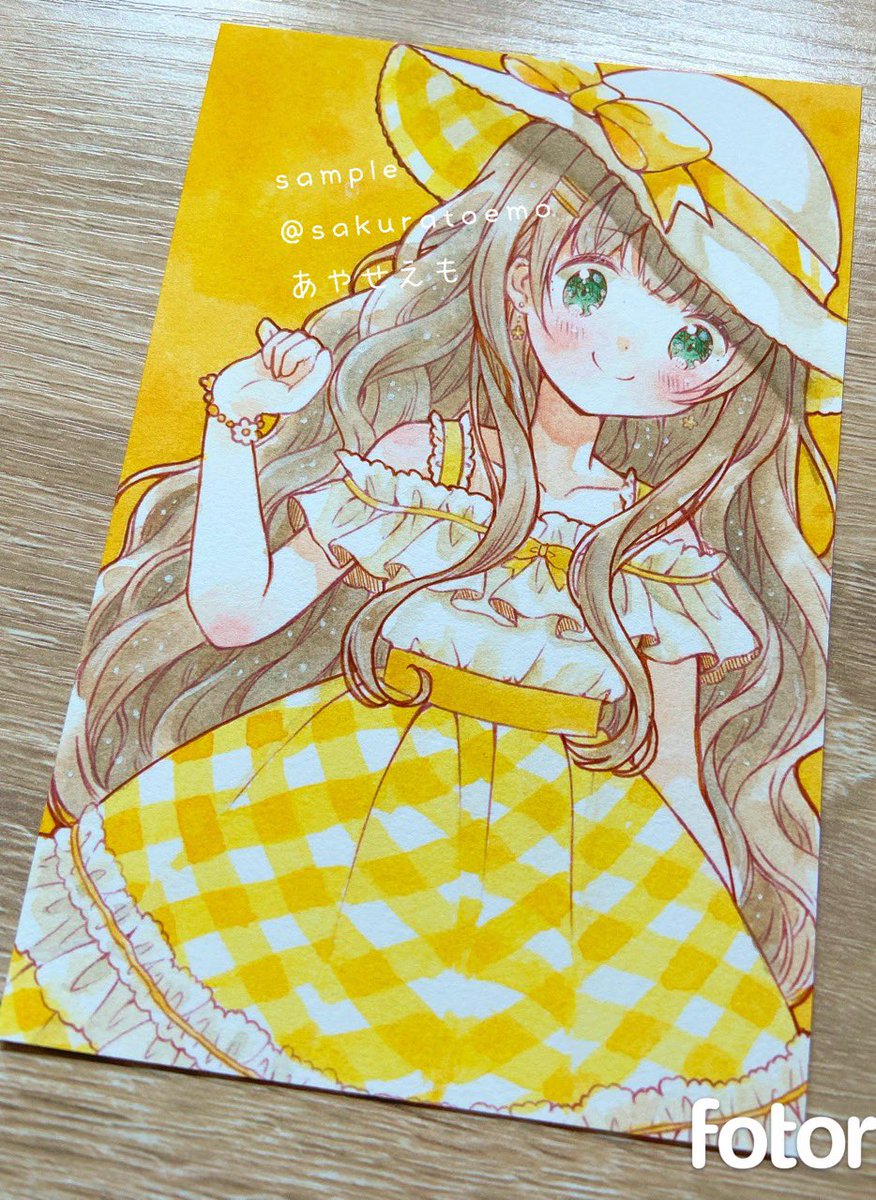 sakuratoemo's tweet image. サマードレスちゃん　完成
💛🧡