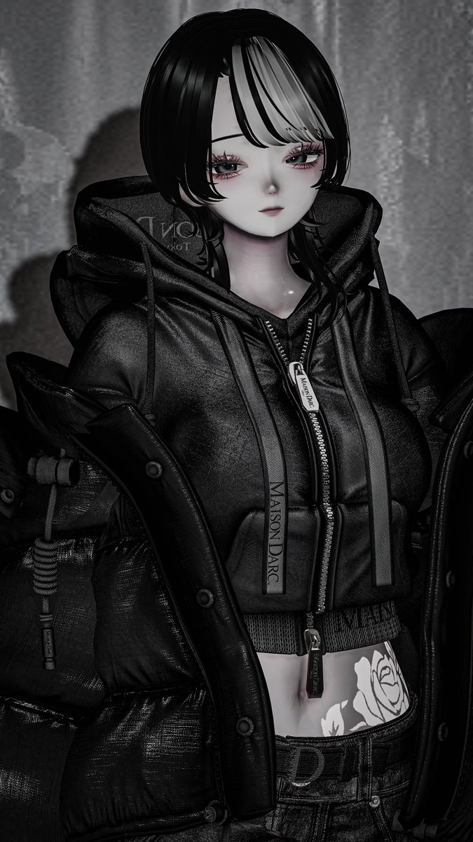 harune_oO's tweet image. 黒やってみた

 #Shinra3d
 #MAISONDARC