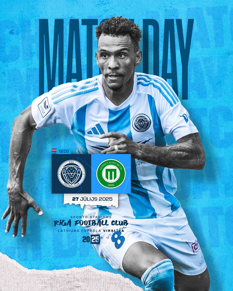 RigaFC_Official's tweet image. 🔥MATCH DAY!
🏆Latvijas futbola Virslīga, 24. kārta
⚽️Riga FC - FK Metta
🗓️27.07.2025
⏰18:00
🏟️Skonto stadions, Rīga
🎫: rigafc.lv/biletes/
🎥Sportacentrs.com / TV4