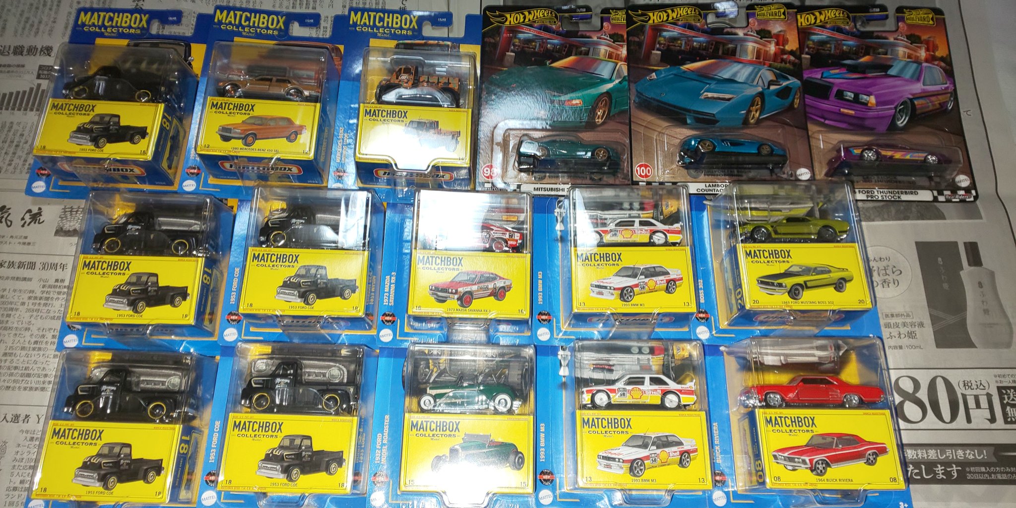 ホットウィール マッチボックス M2 まとめ売り　100台以上 Matchbox Moving Parts Mix L 6種8台セット 仮予約受付 2024年4