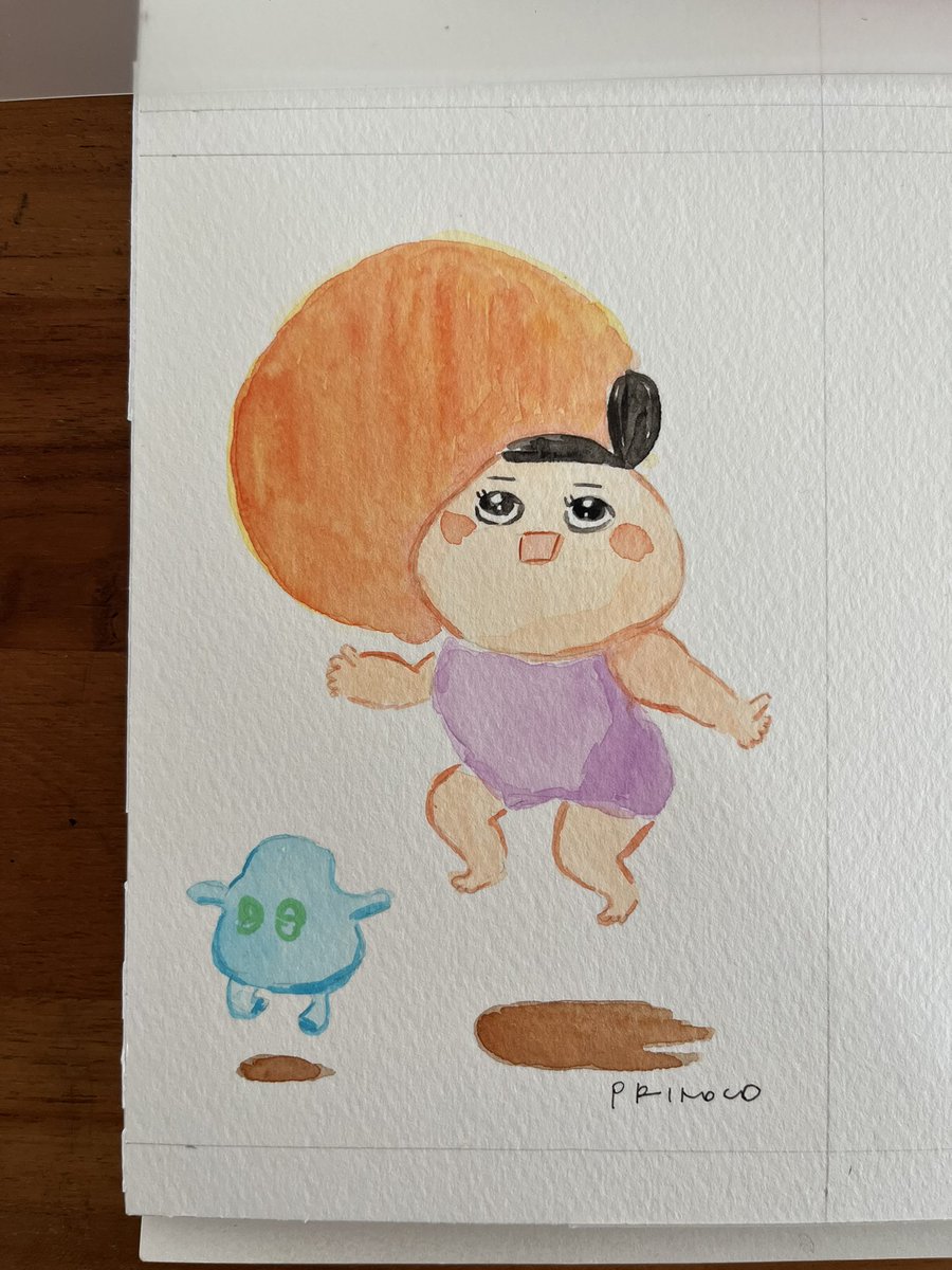 PRinocO7282022's tweet image. #WorldWatercolorMonth2025

25. HOWL（吠える）

…😂